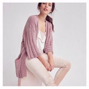 Moth Oversized Chunky Lily Chenille Cardigan
